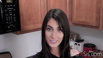 Brunette Sister Fucks To Shut Brother Up